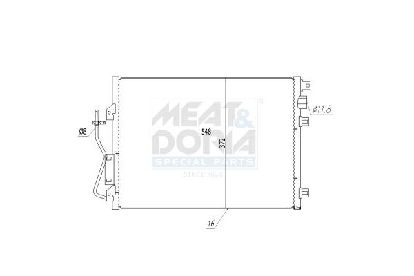 Klima Radyatörü  MOTORTEC RNT0519