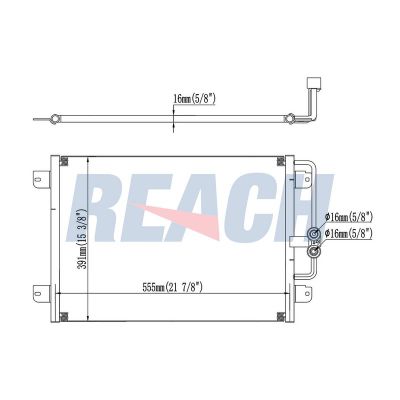 Klima Radyatörü  Renault Megane I Faz 2 Grandtour (KA...)(03.1999->)  ORİS CRN843016