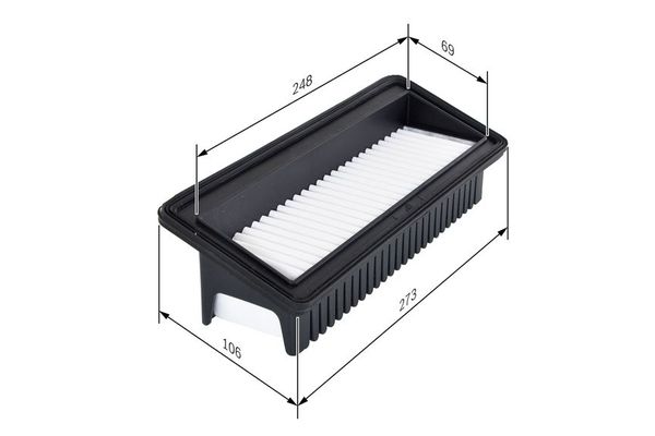 Hava Filtresi  Hyundai i10 (PA)(09.2007->)  BOSCH F 026 400 128