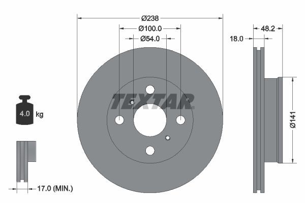 Fren Disk Ayna Ön Sağ ve Sol Toyota Corolla (E9)(1987->)  AYD 50538
