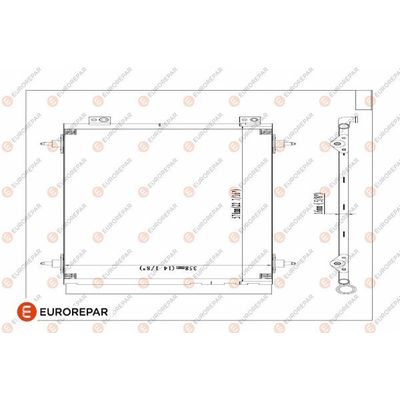 Klima Radyatörü  Peugeot 807 (09.2002->)  EUROREPAR 1618100480