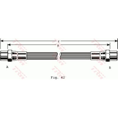 Fren Hortumu Arka Sağ veya Sol BMW 7 Serisi (E23)(1977->)  TRW PHA140