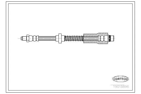 Fren Hortumu Ön Sağ veya Sol Peugeot 306 3/5 Kapı (S1)(06.1996->)  SVAC 60-0107