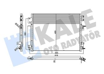 Klima Radyatörü  KALE 357985  68085784AA K68085784AA