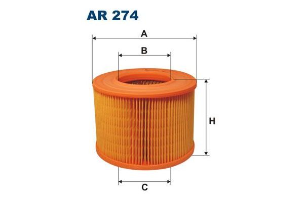 Hava Filtresi  Renault Megane I Coach / Coupe (DA0)(01.1996->)  FILTRON AR 274