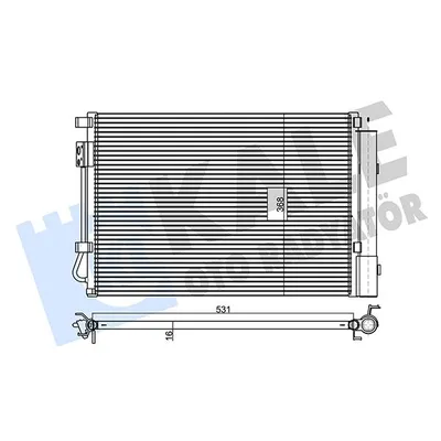 Klima Radyatörü  Hyundai Accent Blue (SB)(08.2011->)  KALE 492100