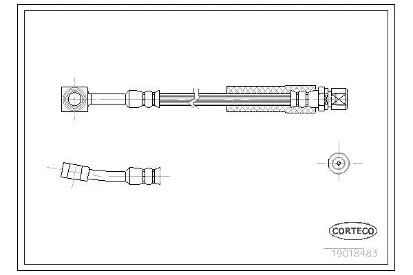 Fren Hortumu Ön Sağ veya Sol Opel Corsa B (1993->)  OSSCA 0857