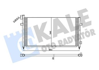 Klima Radyatörü  KALE 350405  20515136 20838903 21086304 3981637