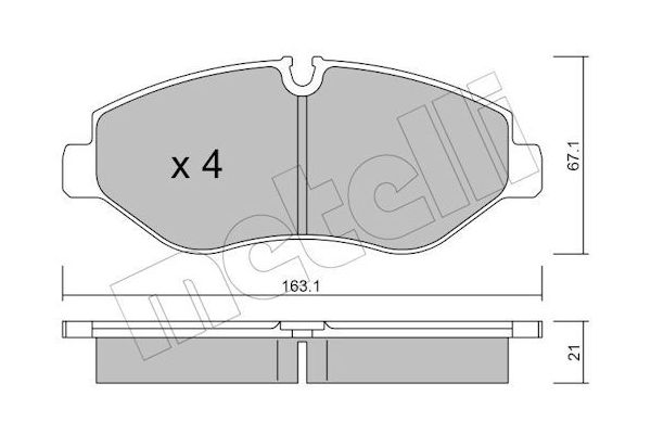 Fren Disk Balata Ön Volkswagen Crafter Kamyonet (2F)(03.2006->2017)  AYD 60086A