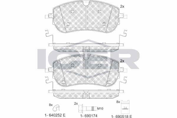 Fren Disk Balata Ön Land Rover Discovery Sport (02.2015->)  BLUE PRINT ADBP420220