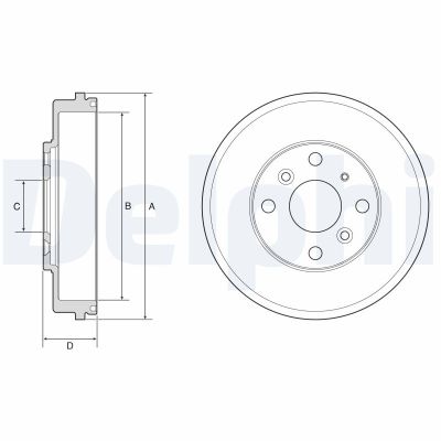 Kampana Arka Sağ veya Sol Mazda 2 Sedan (DJ)(11.2014->)  DELPHI BF649
