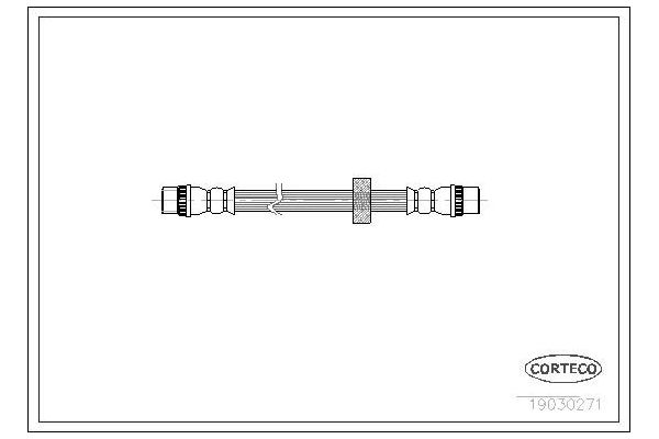 Fren Hortumu Arka Sağ veya Sol Renault Twingo (C06)(05.1993->)  FROW 221.1112.001