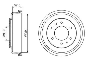 Kampana Arka Sağ veya Sol BOSCH 0 986 477 220  986477220 0 986 477 220 MB193596 MB534235 MB534245 MB534245T MB950951