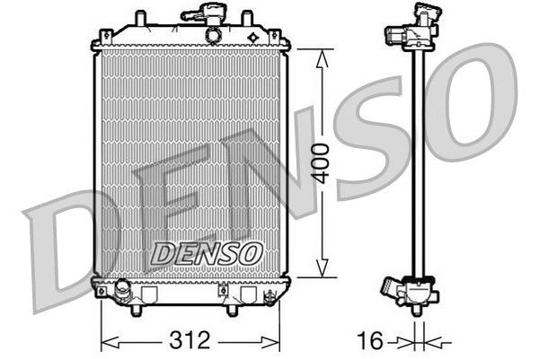 Su Radyatörü  DENSO DRM35002