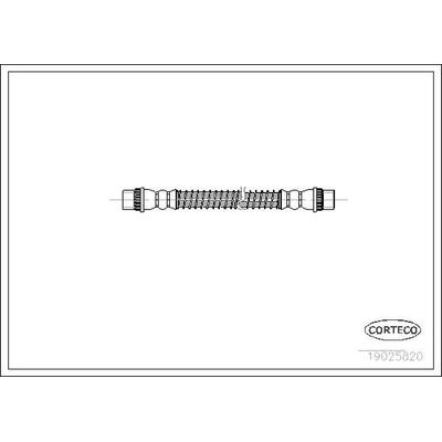 Fren Hortumu Arka Sağ veya Sol CORTECO 19025820