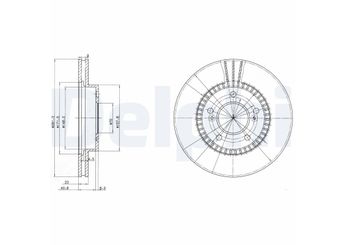 Fren Disk Ayna Ön Sağ ve Sol DELPHI BG3061  45251SP0000 45251S2HN00 45251SZ3E00 45251SZ3000 5862030550