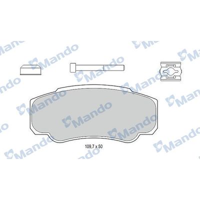 Fren Disk Balata Arka Fiat Ducato P.Van 10 (03.1994->)  MANDO MBF015030