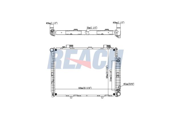 Su Radyatörü  Mercedes E -Serisi S.Wagon (BM 210)(09.1997->)  VEKA 16-1417B