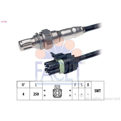Oksijen (Lambda) Sensörü  Renault Espace /Grand Espace (JE0)(12.1996->)  FACET 10.7269