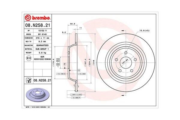Fren Disk Ayna Arka Sağ ve Sol MAGNETI MARELLI 360406165701