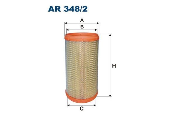 Hava Filtresi  Alfa Romeo Spider (163)(1995->)  FILTRON AR 348/2