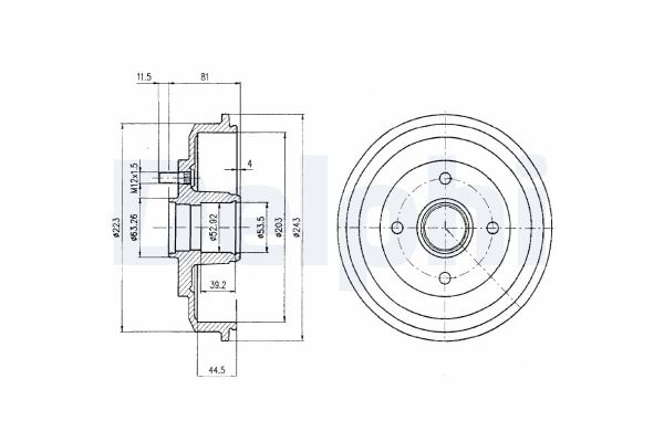 Kampana Arka Sağ veya Sol DELPHI BF402