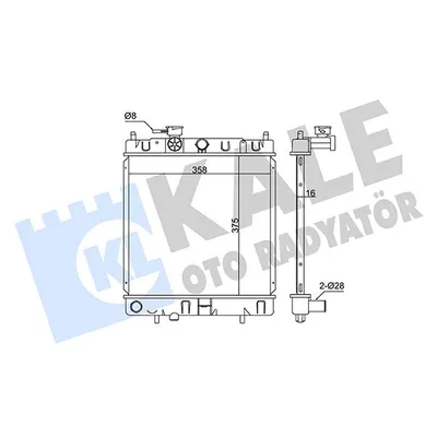 Su Radyatörü  Nissan Micra (K11)(08.1992->)  KALE 347990
