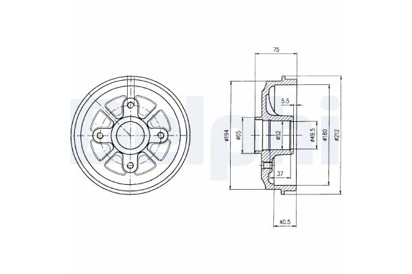 Kampana Arka Sağ veya Sol Citroen AX (03.1987->)  DELPHI BF359