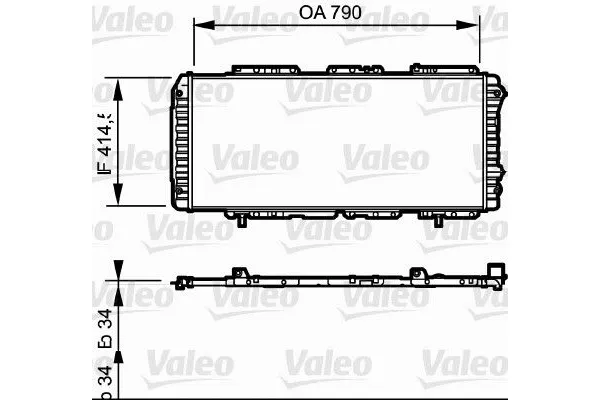 Su Radyatörü  Peugeot Boxer (290) Minibüs Aks:2850mm (2002->2006)  VALEO 731611