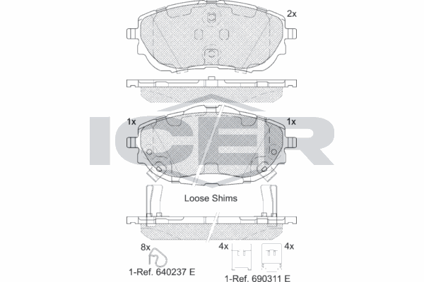 Fren Disk Balata Ön Toyota Auris / Auris Hybrid (E18)(10.2012->)  AYD 60083B