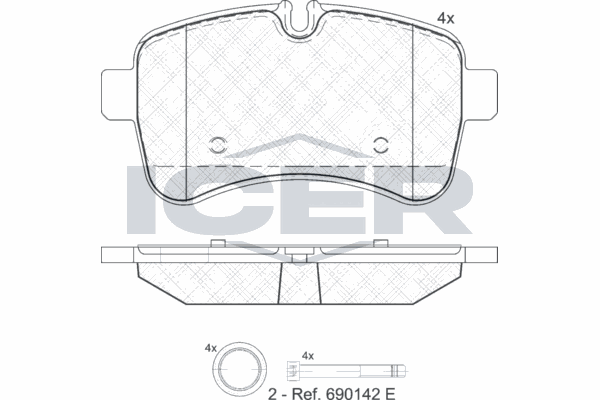 Fren Disk Balata Arka KALE BALATA 29232 210 04 MSH KD20