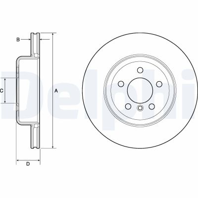 Fren Disk Ayna Arka Sağ ve Sol BMW 3 Serisi Gran Turismo (F34)(2013->)  DELPHI BG4752C