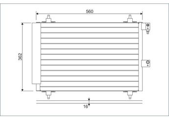Klima Radyatörü  VALEO 817667  6455CQ 6453CQ 6453-CQ 6453EC 6453-EC 6455AS 6455-AS 6455-CQ 9636722480