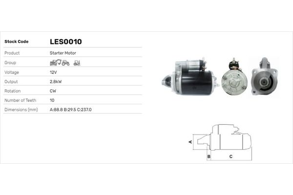 Marş Dinamosu  LUCAS ELEKTRIK LES0010