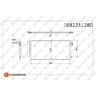 Klima Radyatörü  Fiat Egea (357) S.Wagon (2016->)  EUROREPAR 1682211280