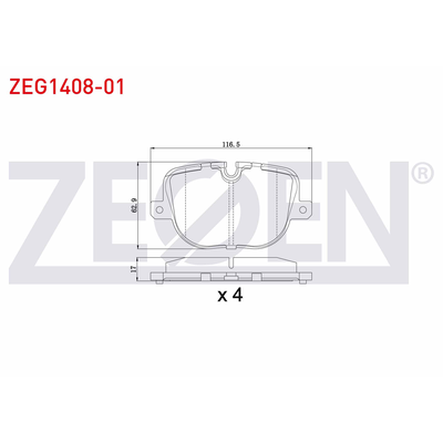 Fren Disk Balata Arka ZEGEN ZEG1408-01