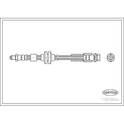 Fren Hortumu Arka Sağ veya Sol Ford C-MAX (CB3)(2007->2010)  CORTECO 19034669