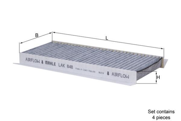 Polen Filtresi  BMW M3 Serisi Coupe (E92)(2007->)  MAHLE LAK 848/S