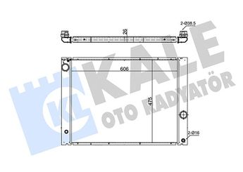 Su Radyatörü  KALE 341910  1770066J00 17117534914 1711.7.534.914 17117553666 1711.7.553.666 17117513781 7534914 7.534.914 7553666 7.553.666 7513781
