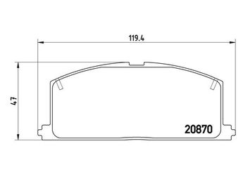 Fren Disk Balata Arka FERBE 50100  