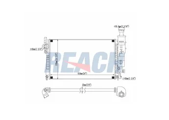 Su Radyatörü  RADISEN RR 63528  1301G3 1301JQ 1331RL 1331RR 1301G5