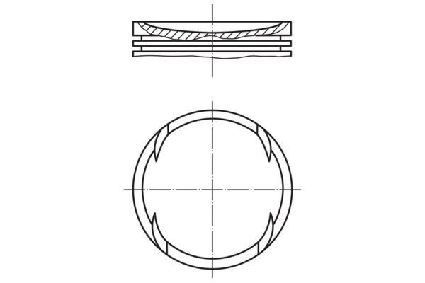 Piston (90.40MM-0.50)  MAHLE 001 40 02