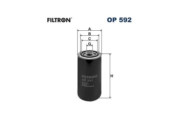 Yağ Filtresi  FILTRON OP 592