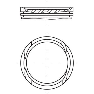 Piston (72.00MM-STD)   KING PISTON 18-2010220