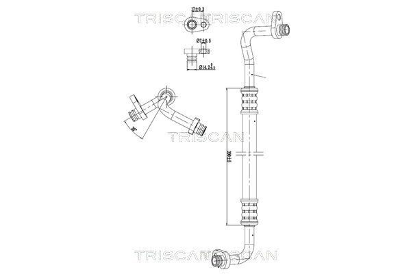 Klima Hortumu  PSA ORJINAL 6460CH