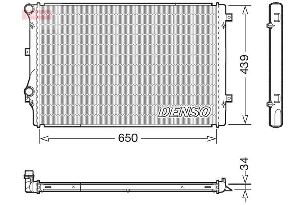 Su Radyatörü  Audi A3 Sportback (8PA)(09.2004->)  DENSO DRM32041