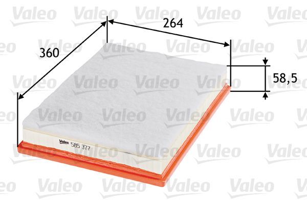Hava Filtresi  Renault Master II Tip 2 P.Van (09.2003->)  VALEO 585377