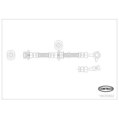Fren Hortumu Ön Sol Nissan X-Trail (T30)(06.2001->)  MGA 51275