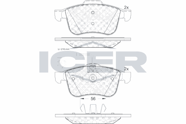 Fren Disk Balata Ön Alfa Romeo Brera (177)(2005->)  KALE BALATA 24339 200 05 ANS