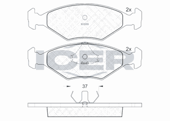 Fren Disk Balata Ön AYD 60088AA  WVA21193 5882984 55170758 5882942 5 882 942 5 882 984 5888528 5 888 528 7076376 7 076 376 7079656 7 079 656 71738153 7 173 815 3 71773141 7 177 314 1 8671016720 86 71 016 720 ZBC698151B ZBC 698 151 B